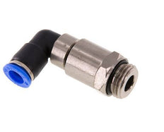 coude 10mm & G1/2'' Joint rapide pivotant Filets mâles Push-In Laiton nickele/PBT NBR Rotatif