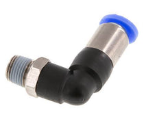 Raccord à Enfoncer 6mm & R1/8'' Mâle Coude Autobloquant en Laiton/PBT 0-10bar (0-145psi) [2 pièces].