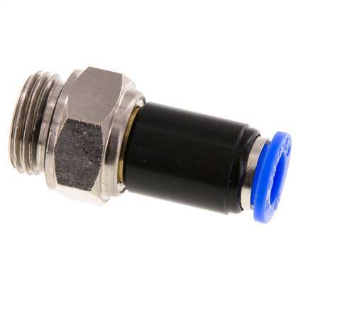 10mm & G1/2'' Joint Tournant Filetages mâles Push-In Laiton Nickele/PBT NBR Rotatif