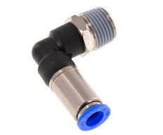 Raccord enfichable 10mm & R1/2'' mâle coude autobloquant laiton/PBT 0-10bar (0-145psi)