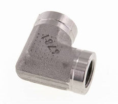 Raccord coudé 90deg G1/4'' Femelle Haute Pression Acier Inoxydable 350bar (4917.5psi) Hydraulique