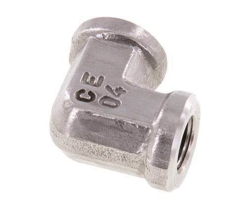Raccord coudé 90deg G1/8'' Femelle Haute Pression Acier Inoxydable 350bar (4917.5psi) Hydraulique