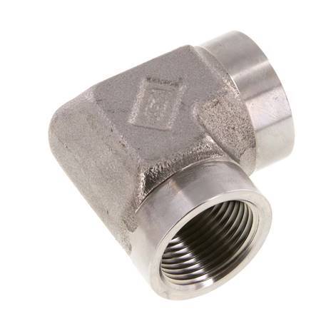 Raccord coudé 90deg G3/4'' Femelle Haute Pression Acier Inoxydable 200bar (2810.0psi) Hydraulique