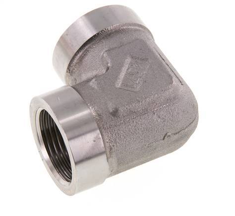 Raccord coudé 90deg G1'' femelle Acier inoxydable haute pression 160bar (2248.0psi) Hydraulique
