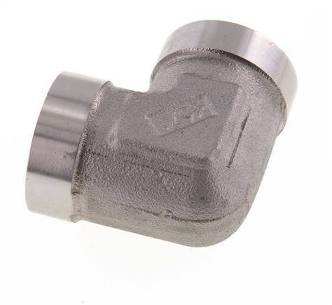Raccord coudé 90deg G1'' femelle Acier inoxydable haute pression 160bar (2248.0psi) Hydraulique