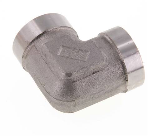 Raccord coudé 90deg G1'' femelle Acier inoxydable haute pression 160bar (2248.0psi) Hydraulique