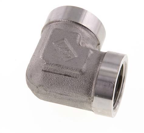 Raccord coudé 90deg G1'' femelle Acier inoxydable haute pression 160bar (2248.0psi) Hydraulique
