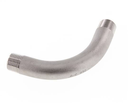 Tube coudé à 90deg R3/8'' Acier inoxydable 16bar (224.8psi)