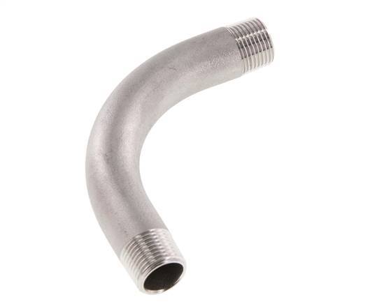 Tube coudé à 90deg R3/8'' Acier inoxydable 16bar (224.8psi)