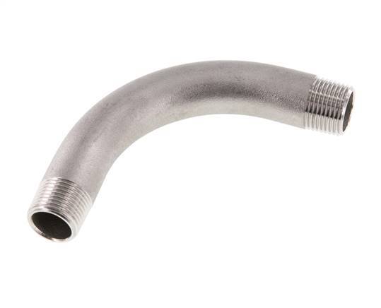 Tube coudé à 90deg R3/8'' Acier inoxydable 16bar (224.8psi)