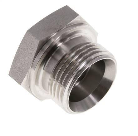 Plug G1'' Stainless steel with External Hex 60° cone 150bar (2107.5psi) Hydraulic
