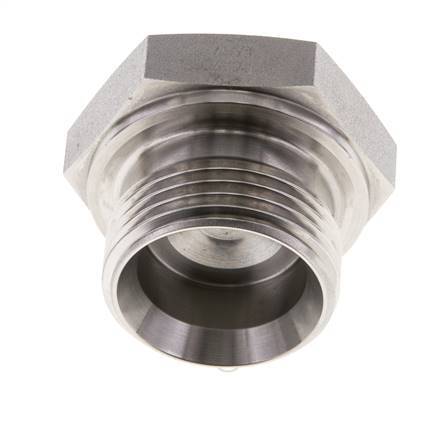 Bouchon G1'' en acier inoxydable avec cône externe hexagonal de 60° 150bar (2107.5psi) Hydraulique