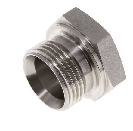 Bouchon G1'' en acier inoxydable avec cône externe hexagonal de 60° 150bar (2107.5psi) Hydraulique