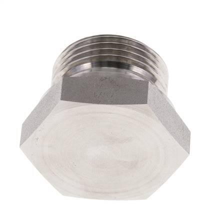 Bouchon G1'' en acier inoxydable avec cône externe hexagonal de 60° 150bar (2107.5psi) Hydraulique