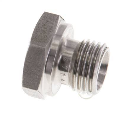 Bouchon G1/4'' en acier inoxydable avec cône externe hexagonal de 60° 575bar (8078.75psi) Hydraulique