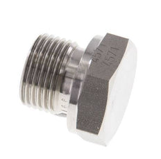 Plug G3/8'' Stainless steel with External Hex 60° cone 425bar (5971.25psi) Hydraulic