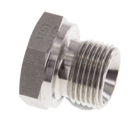 Bouchon G3/8'' en acier inoxydable avec cône externe hexagonal de 60° 425bar (5971.25psi) Hydraulique