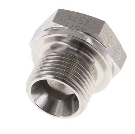 Bouchon G3/8'' en acier inoxydable avec cône externe hexagonal de 60° 425bar (5971.25psi) Hydraulique