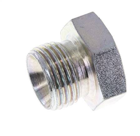 Plug G1/2'' Steel with External Hex 60° cone 300bar (4215.0psi) Hydraulic [2 Pieces]