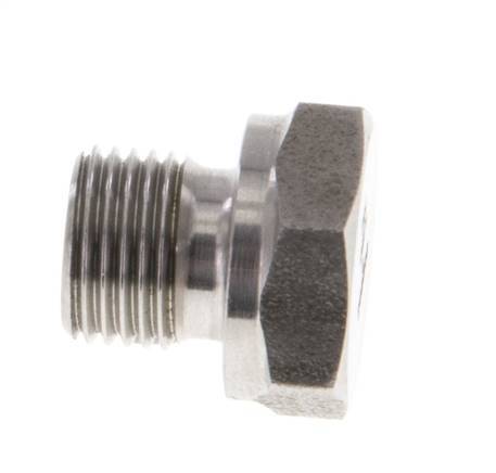 Bouchon G1/8'' en acier inoxydable avec cône externe hexagonal de 60° 575bar (8078.75psi) Hydraulique