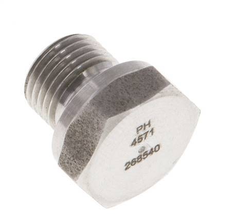 Bouchon G1/8'' en acier inoxydable avec cône externe hexagonal de 60° 575bar (8078.75psi) Hydraulique