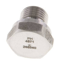 Bouchon G1/8'' en acier inoxydable avec cône externe hexagonal de 60° 575bar (8078.75psi) Hydraulique