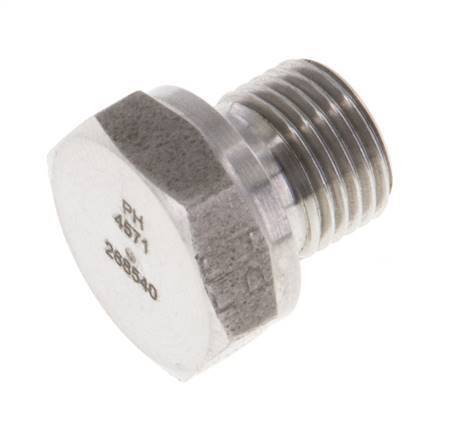 Bouchon G1/8'' en acier inoxydable avec cône externe hexagonal de 60° 575bar (8078.75psi) Hydraulique