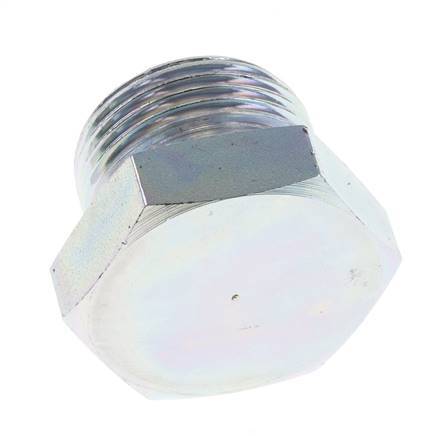 Bouchon G1'' en acier avec cône externe hexagonal de 60° 150bar (2107.5psi) Hydraulique