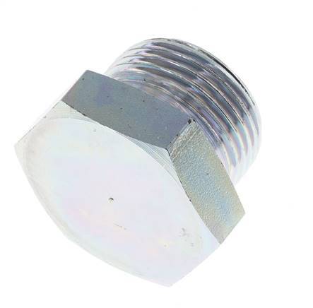 Bouchon G1'' en acier avec cône externe hexagonal de 60° 150bar (2107.5psi) Hydraulique