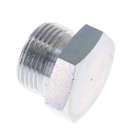 Bouchon G1'' en acier avec cône externe hexagonal de 60° 150bar (2107.5psi) Hydraulique