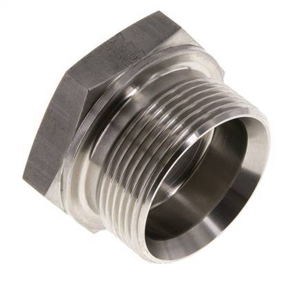 Bouchon G1 1/2'' Acier inoxydable avec cône externe hexagonal 60° 125bar (1756.25psi) Hydraulique