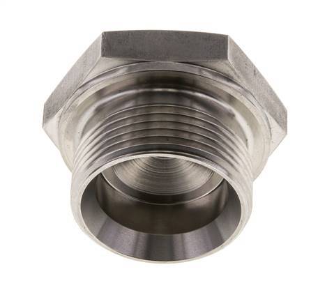 Bouchon G1 1/4'' Acier inoxydable avec cône externe hexagonal 60° 150bar (2107.5psi) Hydraulique