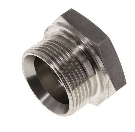 Bouchon G1 1/4'' Acier inoxydable avec cône externe hexagonal 60° 150bar (2107.5psi) Hydraulique