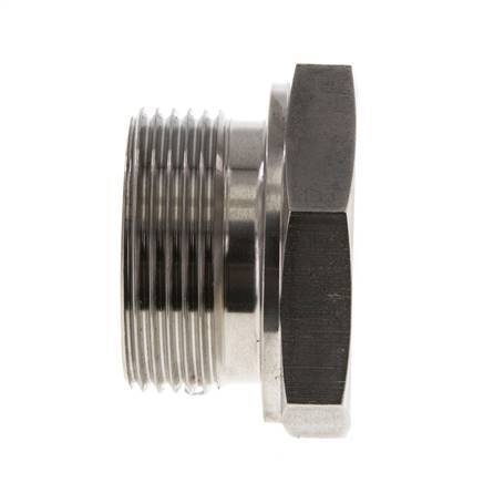 Bouchon G1 1/4'' Acier inoxydable avec cône externe hexagonal 60° 150bar (2107.5psi) Hydraulique