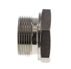 Bouchon G1 1/4'' Acier inoxydable avec cône externe hexagonal 60° 150bar (2107.5psi) Hydraulique