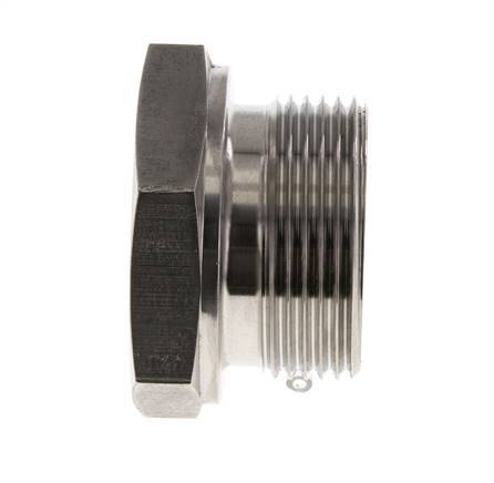 Bouchon G1 1/4'' Acier inoxydable avec cône externe hexagonal 60° 150bar (2107.5psi) Hydraulique