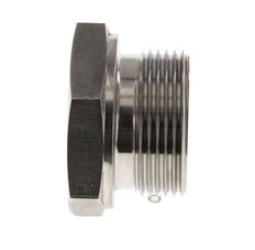 Bouchon G1 1/4'' Acier inoxydable avec cône externe hexagonal 60° 150bar (2107.5psi) Hydraulique