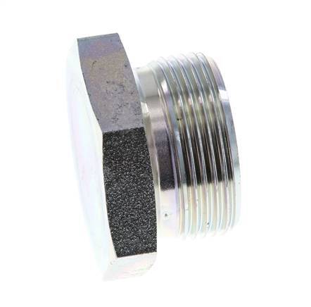 Bouchon G1 1/4'' acier avec cône externe hexagonal 60° 150bar (2107.5psi) hydraulique