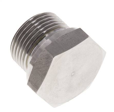 Bouchon G3/4'' en acier inoxydable avec cône externe hexagonal de 60° 175bar (2458.75psi) Hydraulique