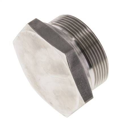 Bouchon G2'' Acier inoxydable avec cône externe hexagonal 60° 75bar (1053.75psi) Hydraulique