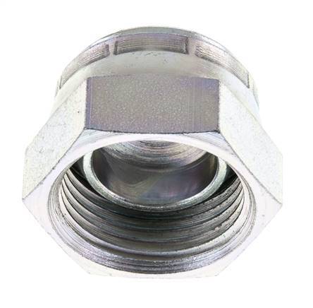 End Cap G1'' Steel with External Hex 60° cone 150bar (2107.5psi) Hydraulic