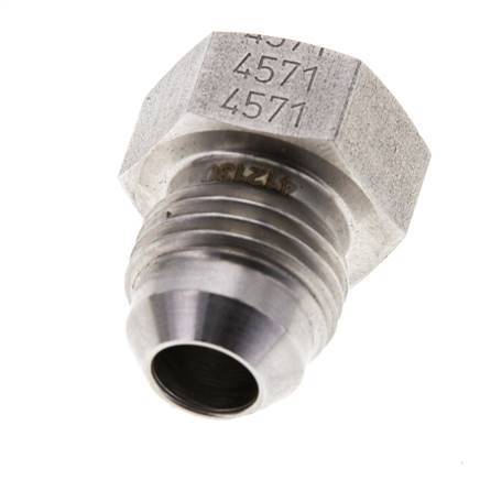 Bouchon JIC UNF 9/16INCH-18 Acier inoxydable 275bar (3863.75psi)