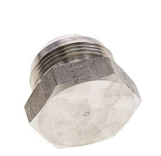 JIC Plug UN 1-5/8''-12 Stainless steel 140bar (1967.0psi)