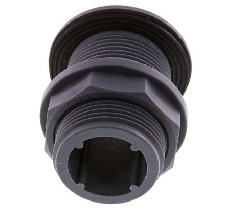 Raccord à vis pour robinets de vidange G1 1/4'' DN13 Bulkhead Polypropylène (pp) EPDM 10bar (140.5psi) FDA