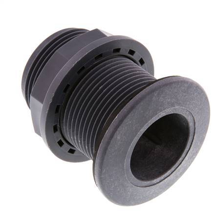 Raccord à vis pour robinets de vidange G1 1/4'' DN13 Bulkhead Polypropylène (pp) EPDM 10bar (140.5psi) FDA
