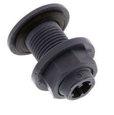 Raccord à vis pour robinets de vidange G1/2'' DN18 Bulkhead Polypropylène (pp) EPDM 10bar (140.5psi) FDA
