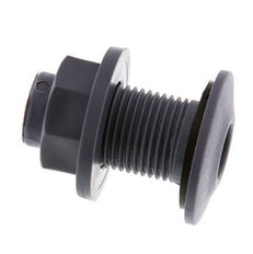 Raccord à vis pour robinets de vidange G1/2'' DN18 Bulkhead Polypropylène (pp) EPDM 10bar (140.5psi) FDA