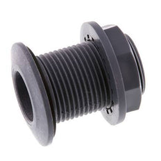Raccord à vis pour robinets de vidange G1'' DN24 Bulkhead Polypropylène (pp) EPDM 10bar (140.5psi) FDA