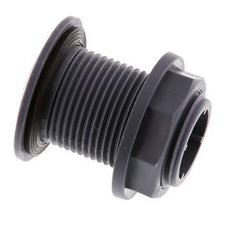 Raccord à vis pour robinets de vidange G1'' DN24 Bulkhead Polypropylène (pp) EPDM 10bar (140.5psi) FDA