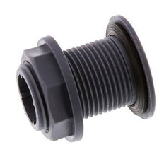 Raccord à vis pour robinets de vidange G1'' DN24 Bulkhead Polypropylène (pp) EPDM 10bar (140.5psi) FDA